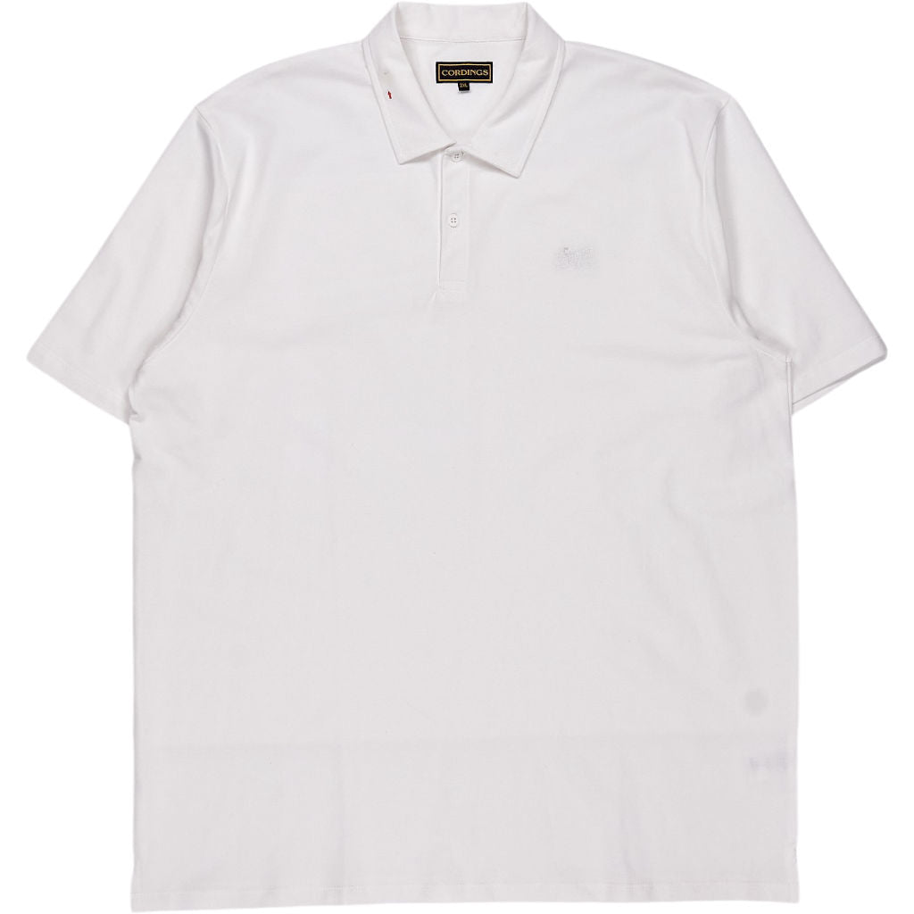 Cordings White Polo Shirt 100% Cotton