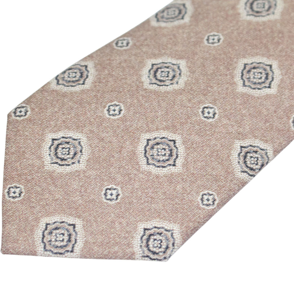 Moss Beige Patterned Tie Bundle x 4