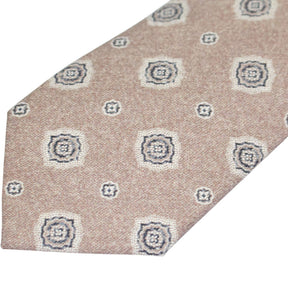 Moss Beige Patterned Tie Bundle x 4