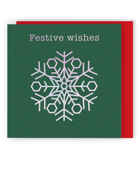 Pink Snowflake Cards- pack of 8