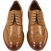 Moss Tan Leather Brogue Shoes