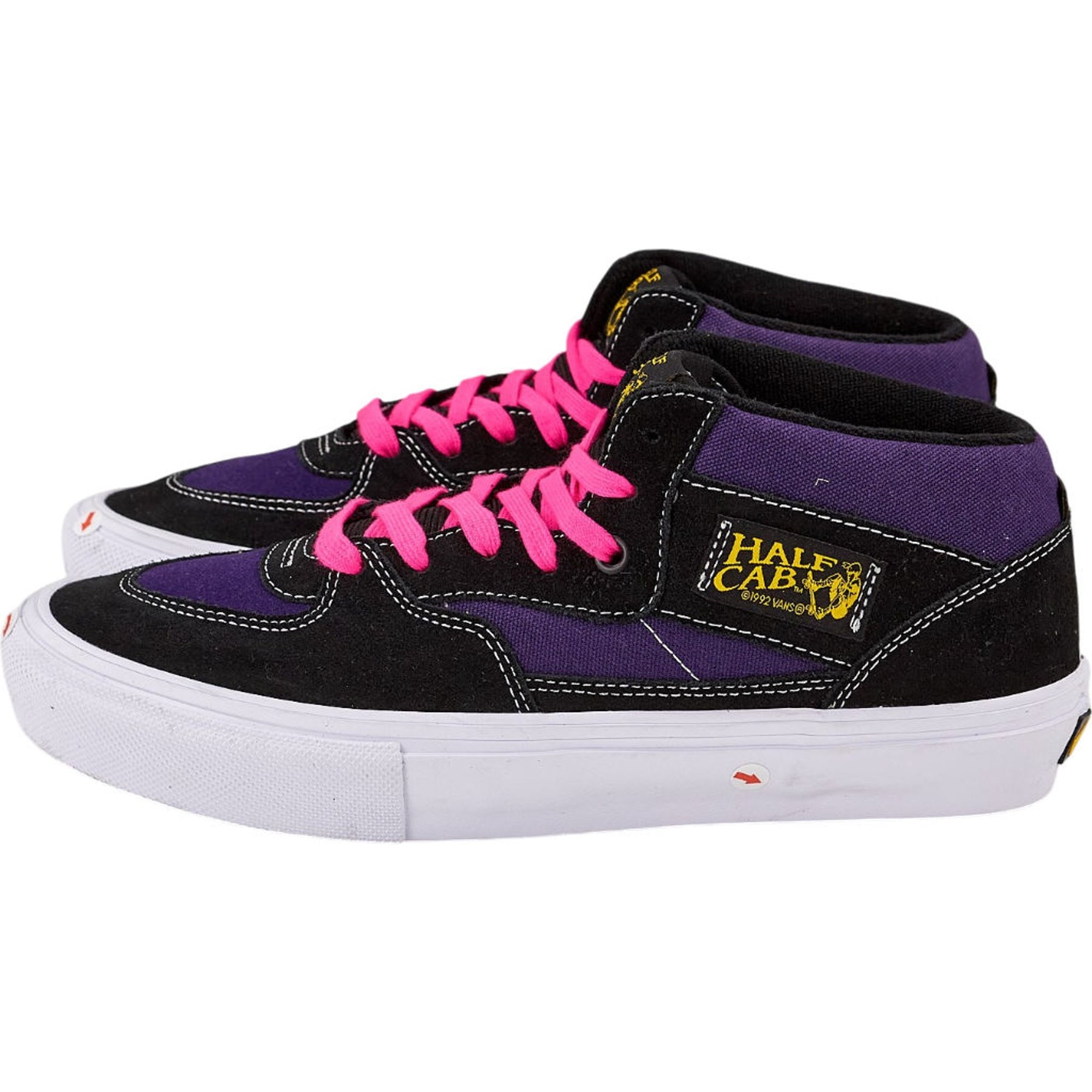 Vans Black Purple Half Cab Trainers US 9
