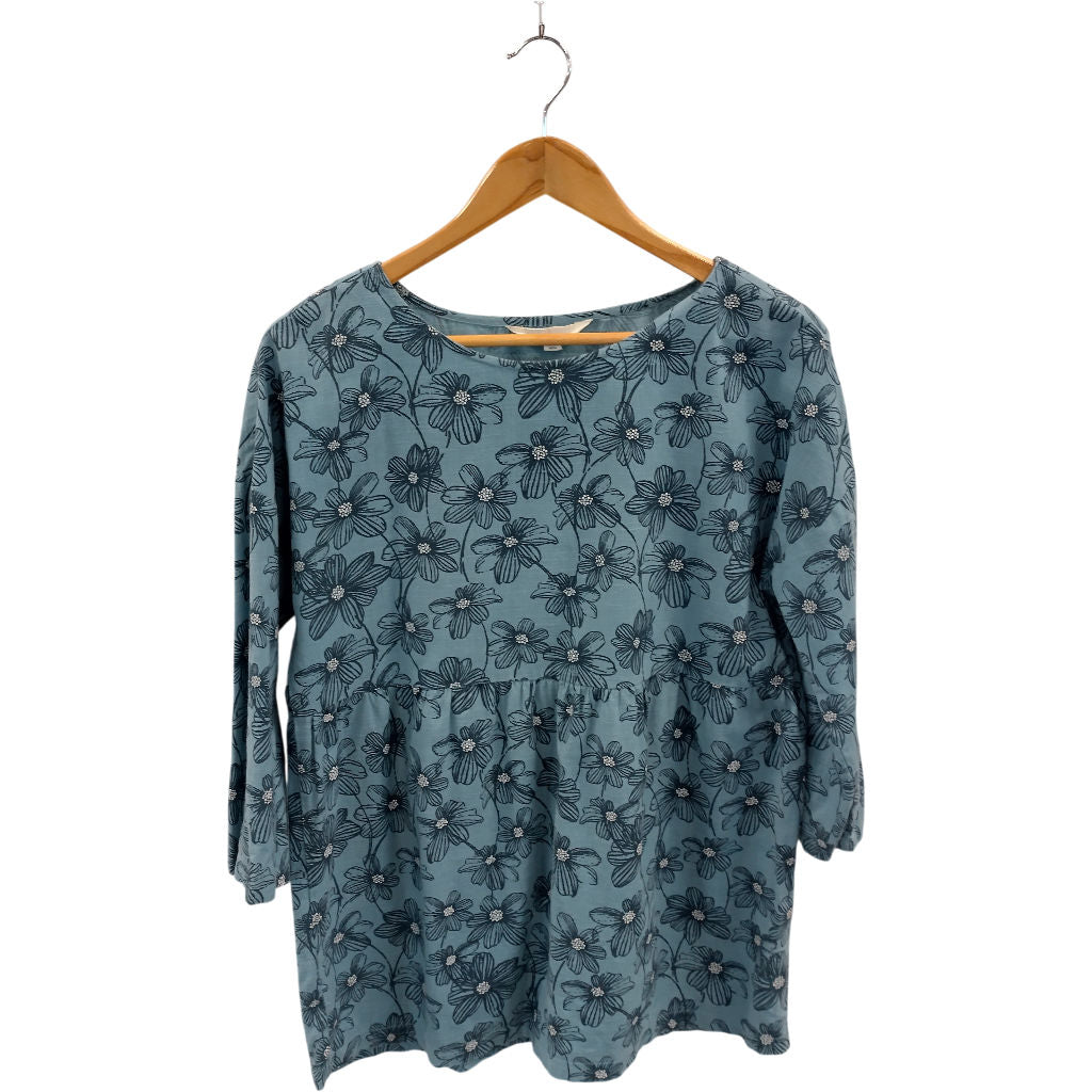 Seasalt Cornwall Blue Floral Dock Point Top