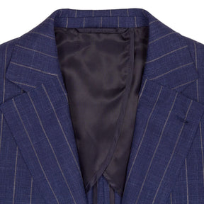 Ermenegildo Zegna Blue Pinstripe Tailored Jacket