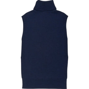 Pure Collection Navy Merino Wool Sleeveless Jumper S