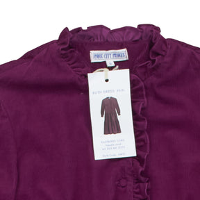 Pink City Prints Raspberry Cord Ruth Dress S