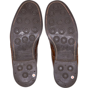 Grenson Brown Leather Brogue Boots