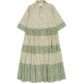 Bonte Spring Green Floral Vada Dress