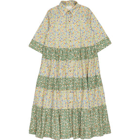 Bonte Spring Green Floral Vada Dress