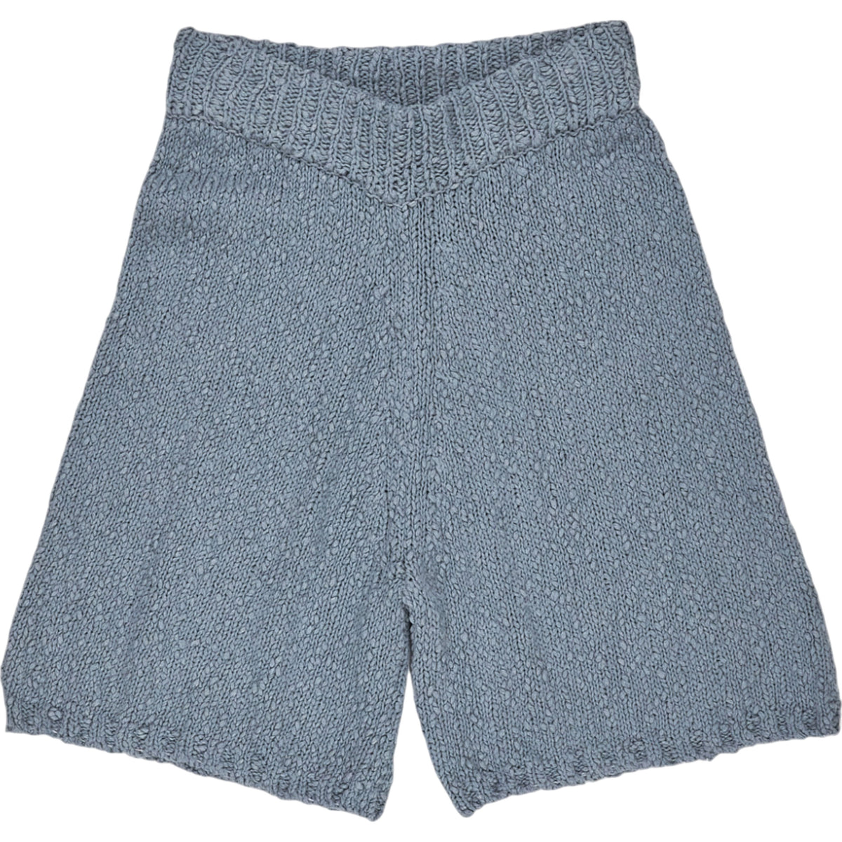 Studio Nicholson Blue Organic Cotton Boucle Knit Shorts