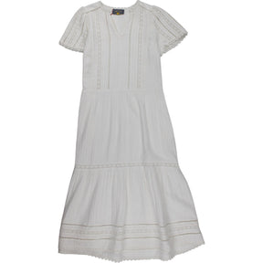 Wyse White Lace Trim Dress