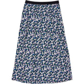 Hush Black Pink Pop Floral Moana Midi Skirt
