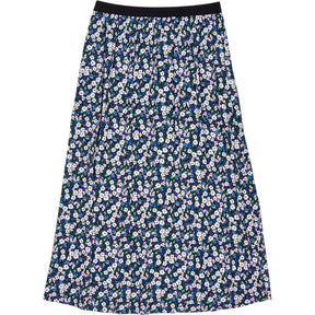 Hush Black Pink Pop Floral Moana Midi Skirt