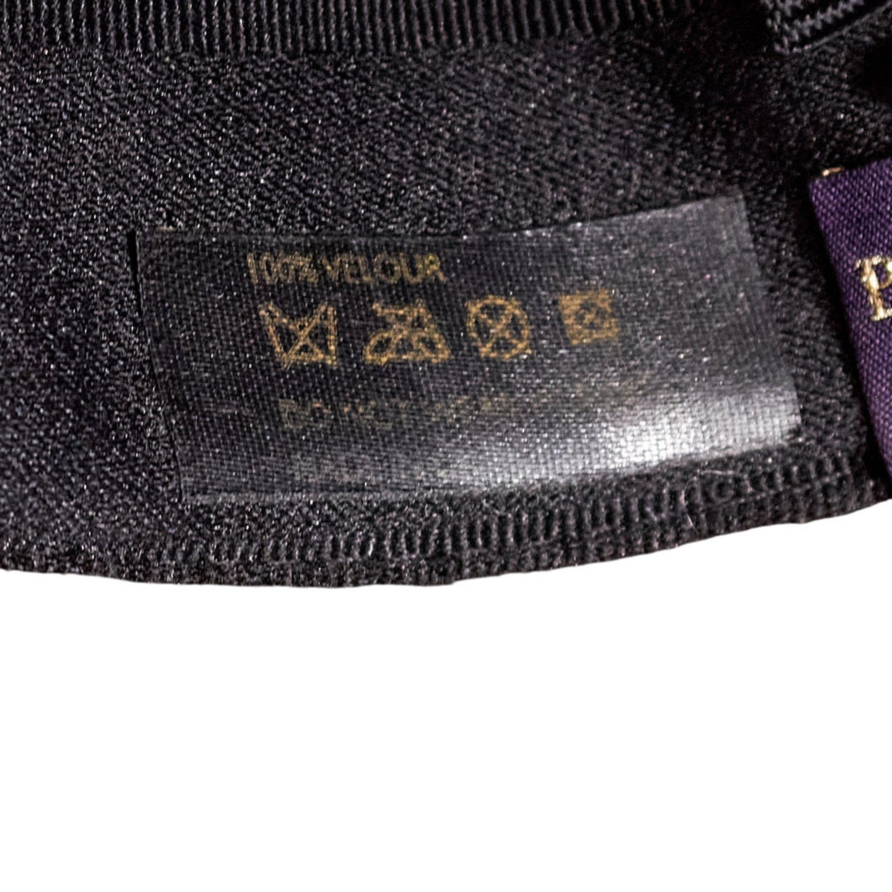 Philip Treacy Brown Velour Hat O/S