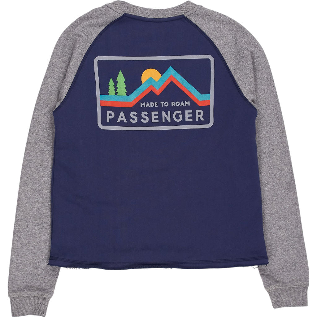 Passenger Blue Grey Raglan Sweatshirt