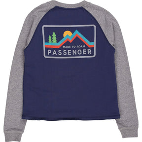 Passenger Blue Grey Raglan Sweatshirt
