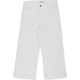 NRBY White Cropped Trousers