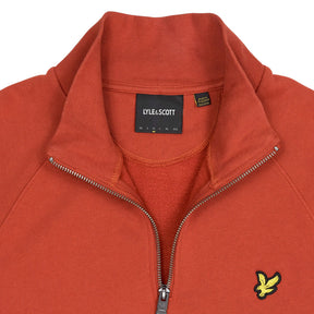 Lyle & Scott Red 1/4 Zip Sweatshirt