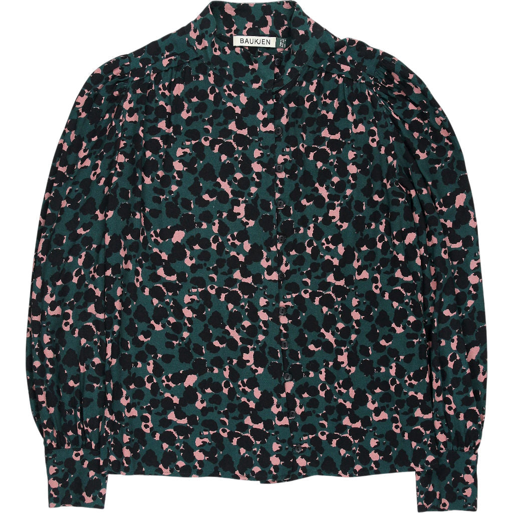 Baukjen Green Pink Patterned Blouse