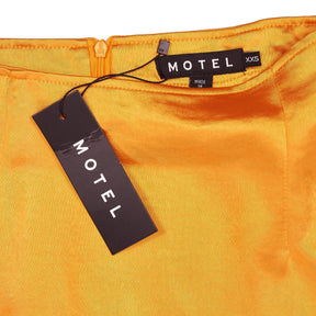 Motel Tangerine Satin Shenka Skirt