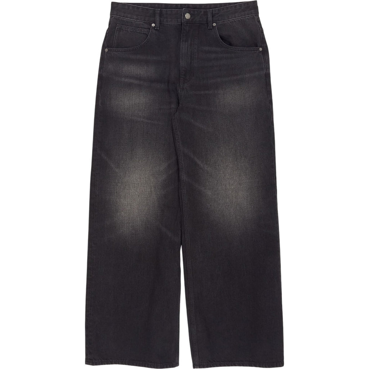 Pull & Bear Black Wide Straight Jeans