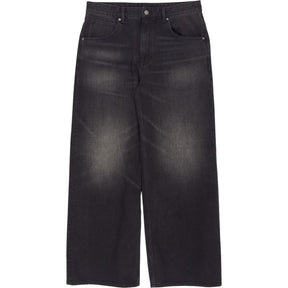 Pull & Bear Black Wide Straight Jeans