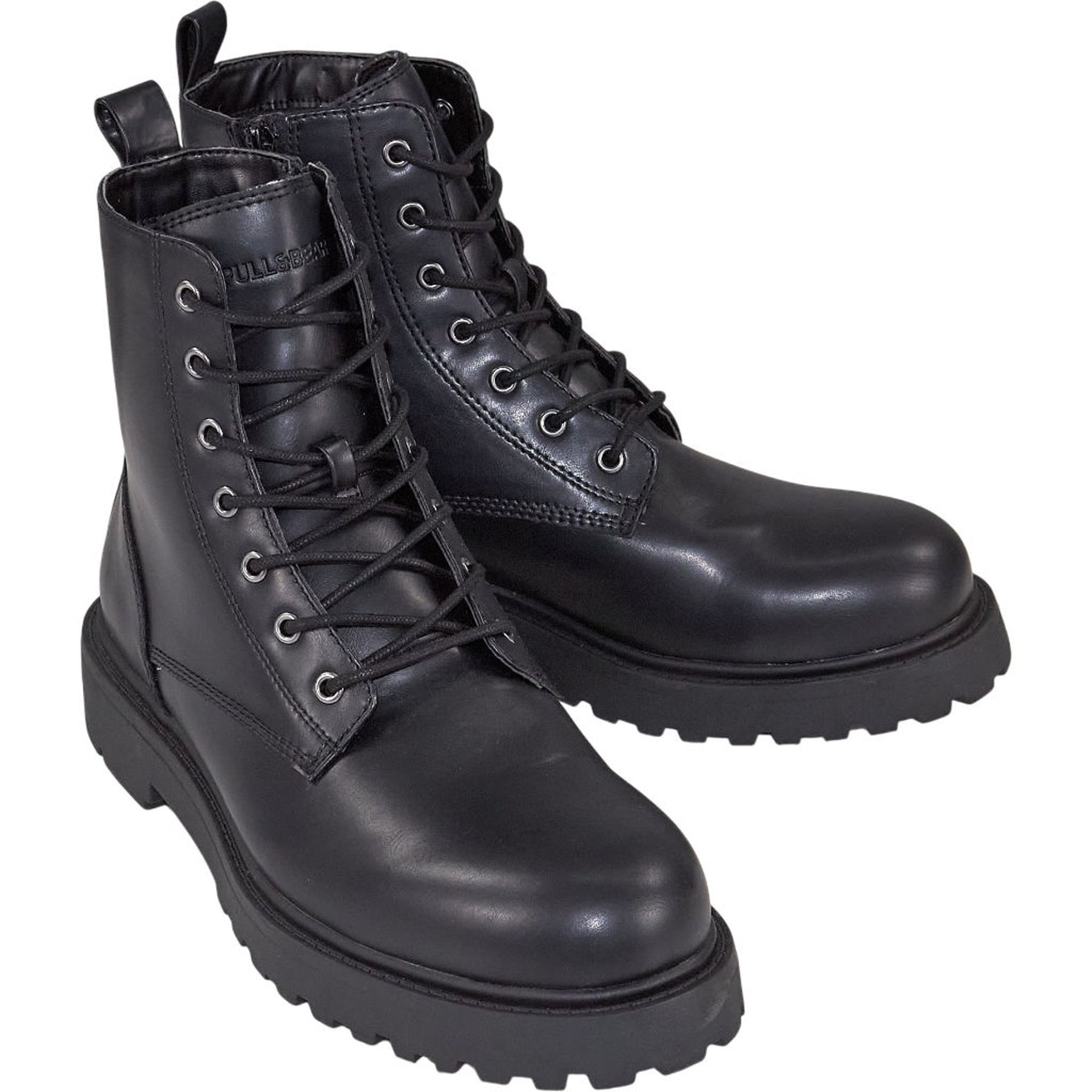 Pull&Bear Black Leather Boots
