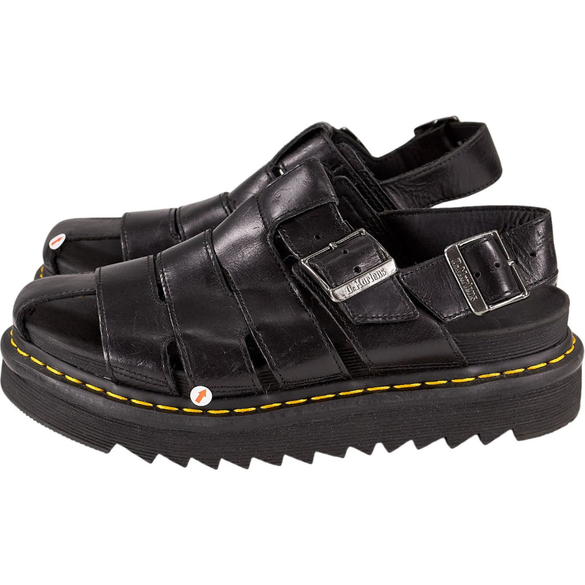 Dr Martens Black Leather Sandals UK 7
