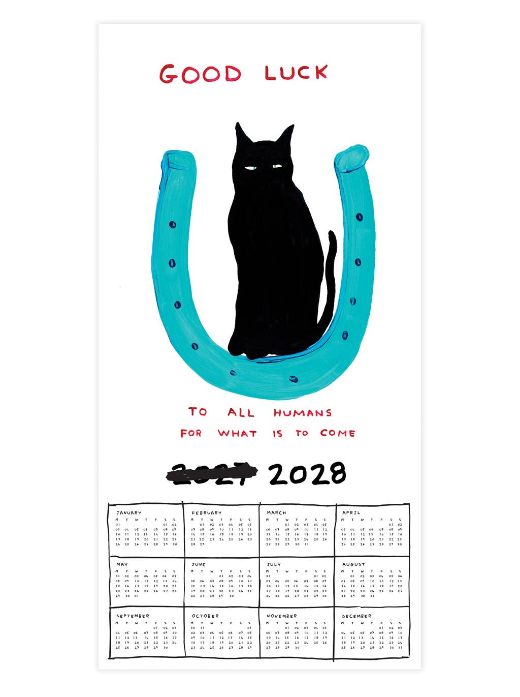 David Shrigley Official and Exclusive 2027 Wall Calendar