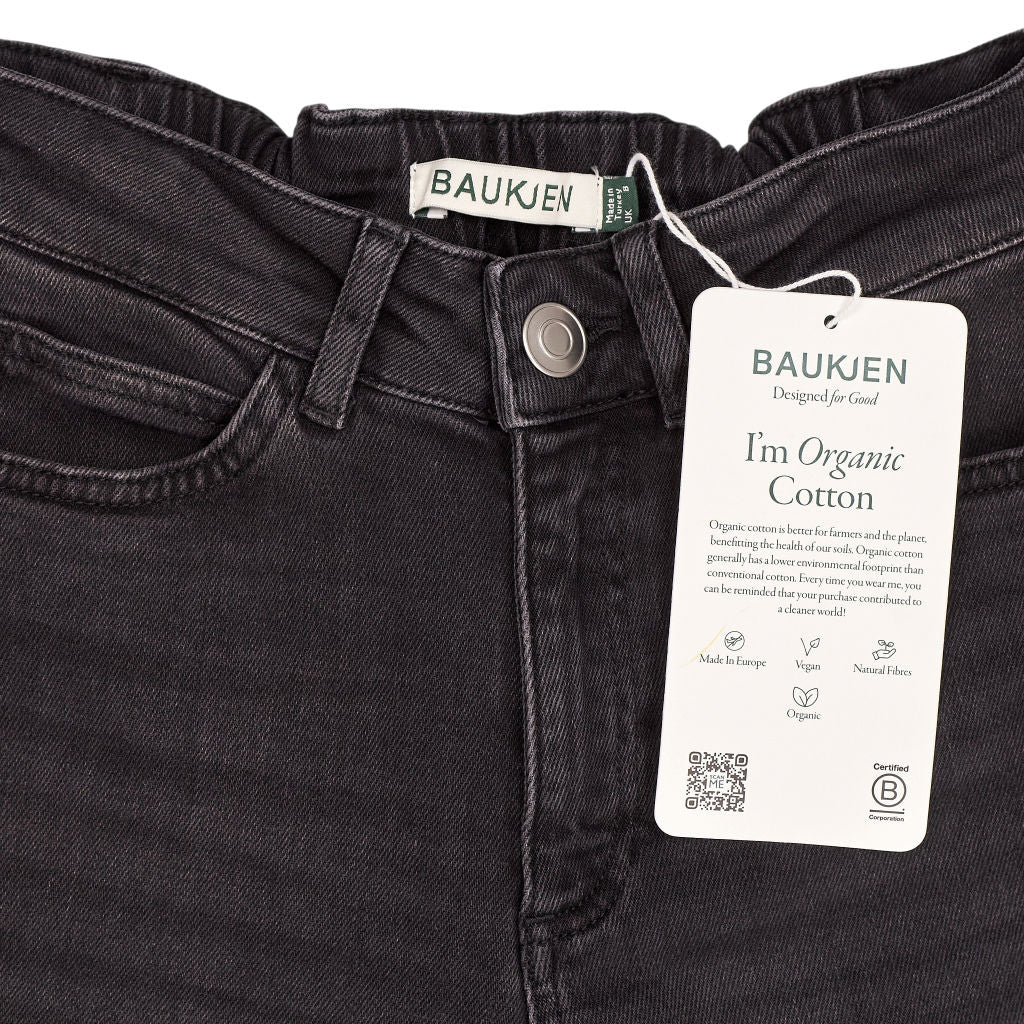 Baukjen Washed Black Nixi Barrel Jeans