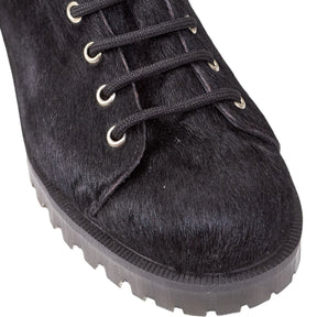 YMC Black Pony Hair Boots