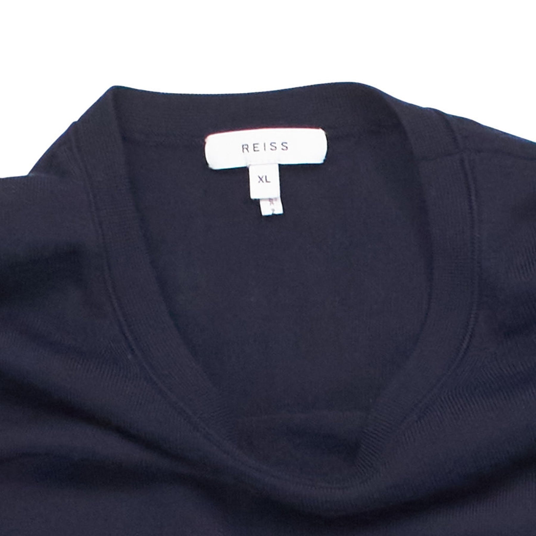 Reiss Navy Wool Blend Sweater