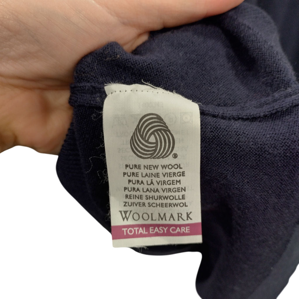 Marcus Law Navy Wool Jumper