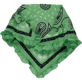 Ganni Green Peapod Bandana