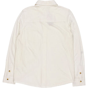 Hush White Cotton/Linen Jersey Shirt