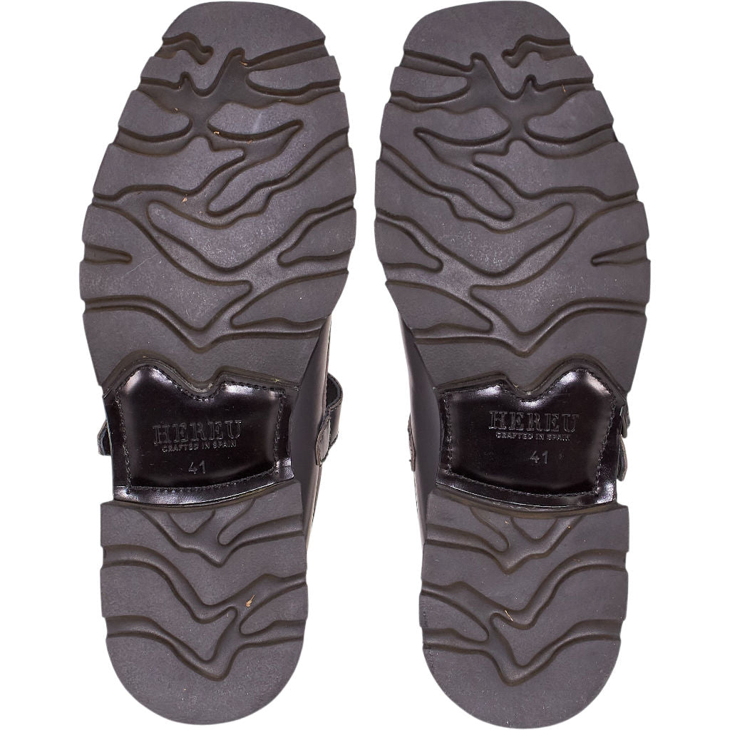 Hereu Black Buckle Loafers