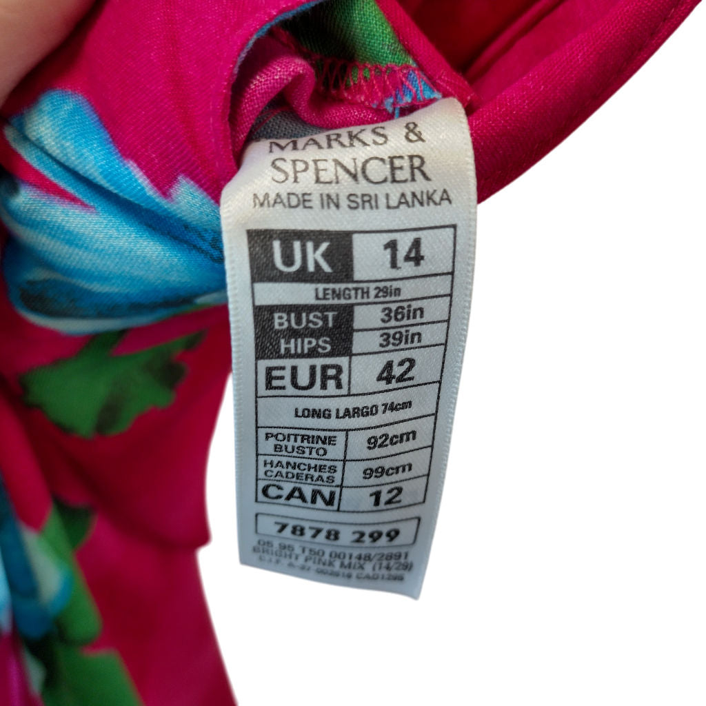 Marks & Spencer Pink Floral Dress