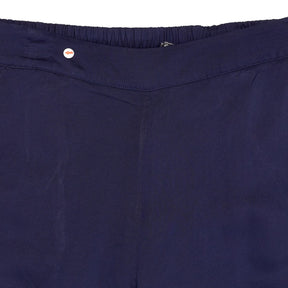 NRBY Navy Viscose Drawstring Trousers