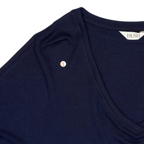 Hush Midnight Gillian V Neck Longline Top