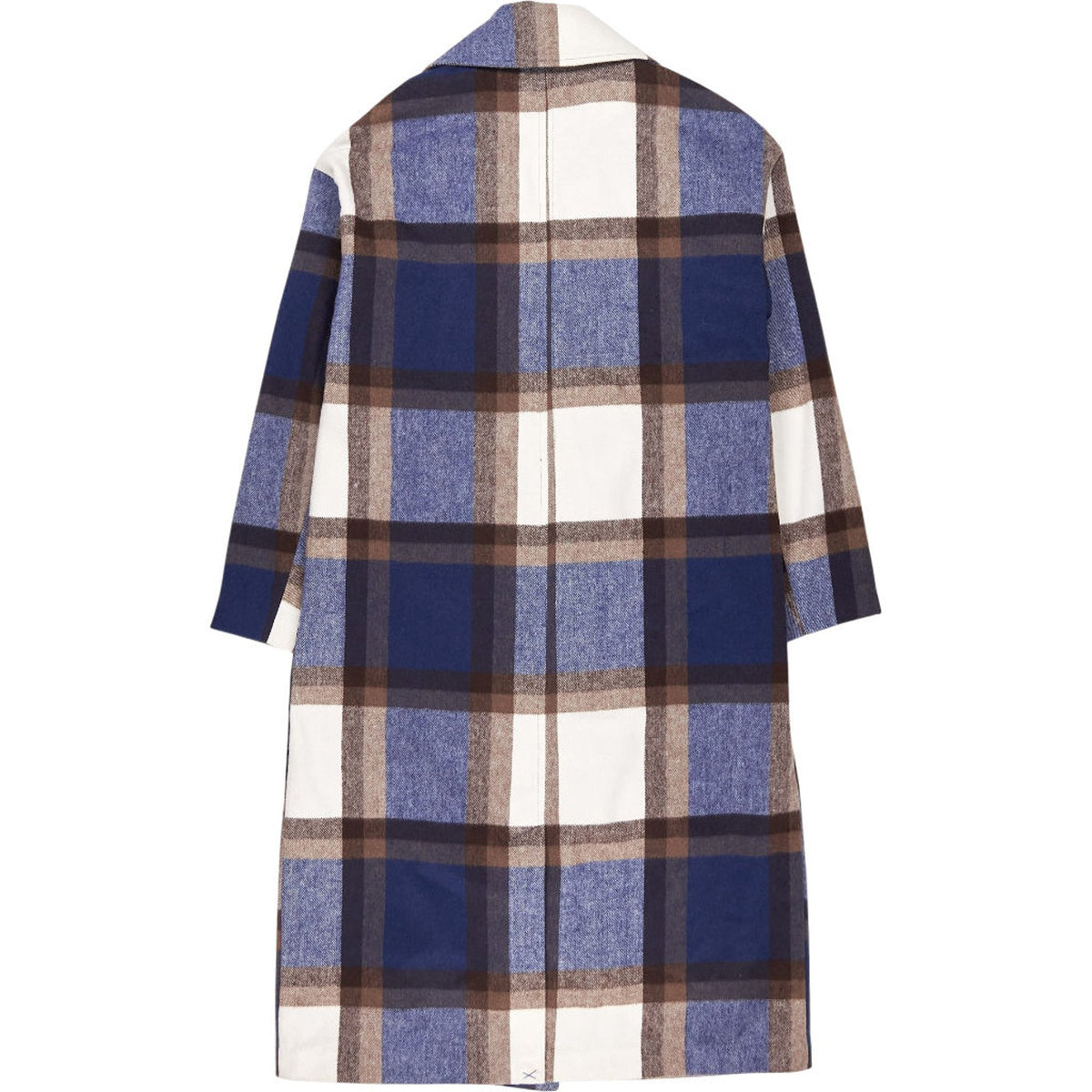 Omnes Blue Check Tina Coat