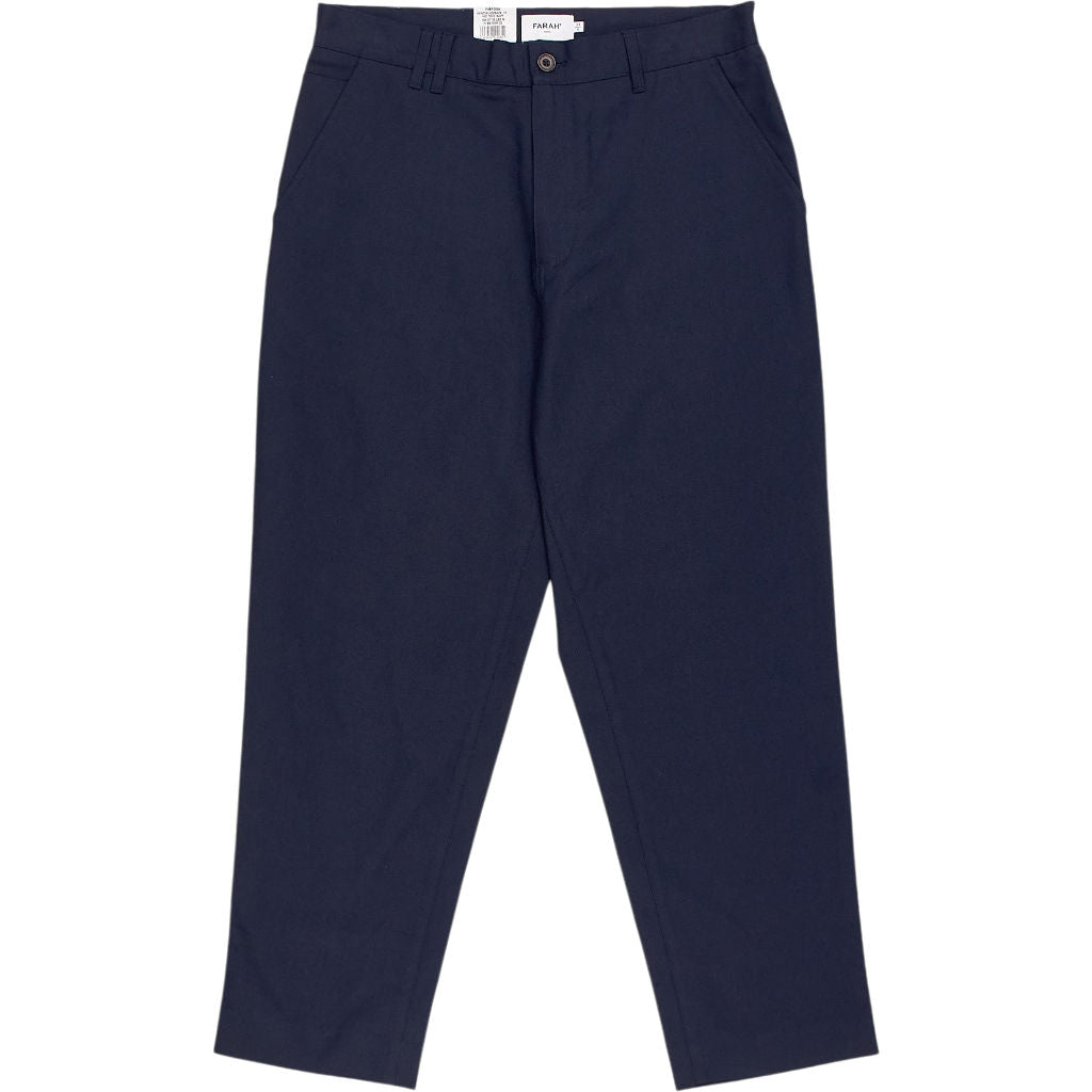 Farah Navy Hawtin Hopsack Trousers