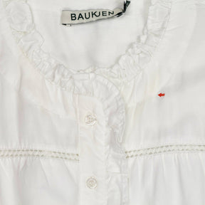 Baukjen White Estela Broderie Detail Blouse