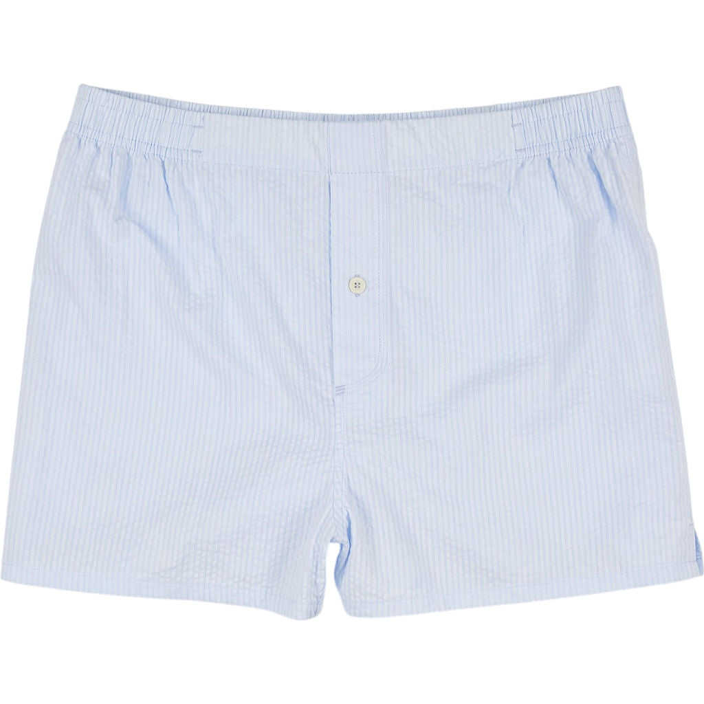 Hamilton + Hare Light Blue Striped Boxer Shorts (1 PACK)