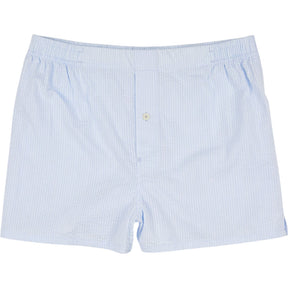 Hamilton + Hare Light Blue Striped Boxer Shorts (1 PACK)