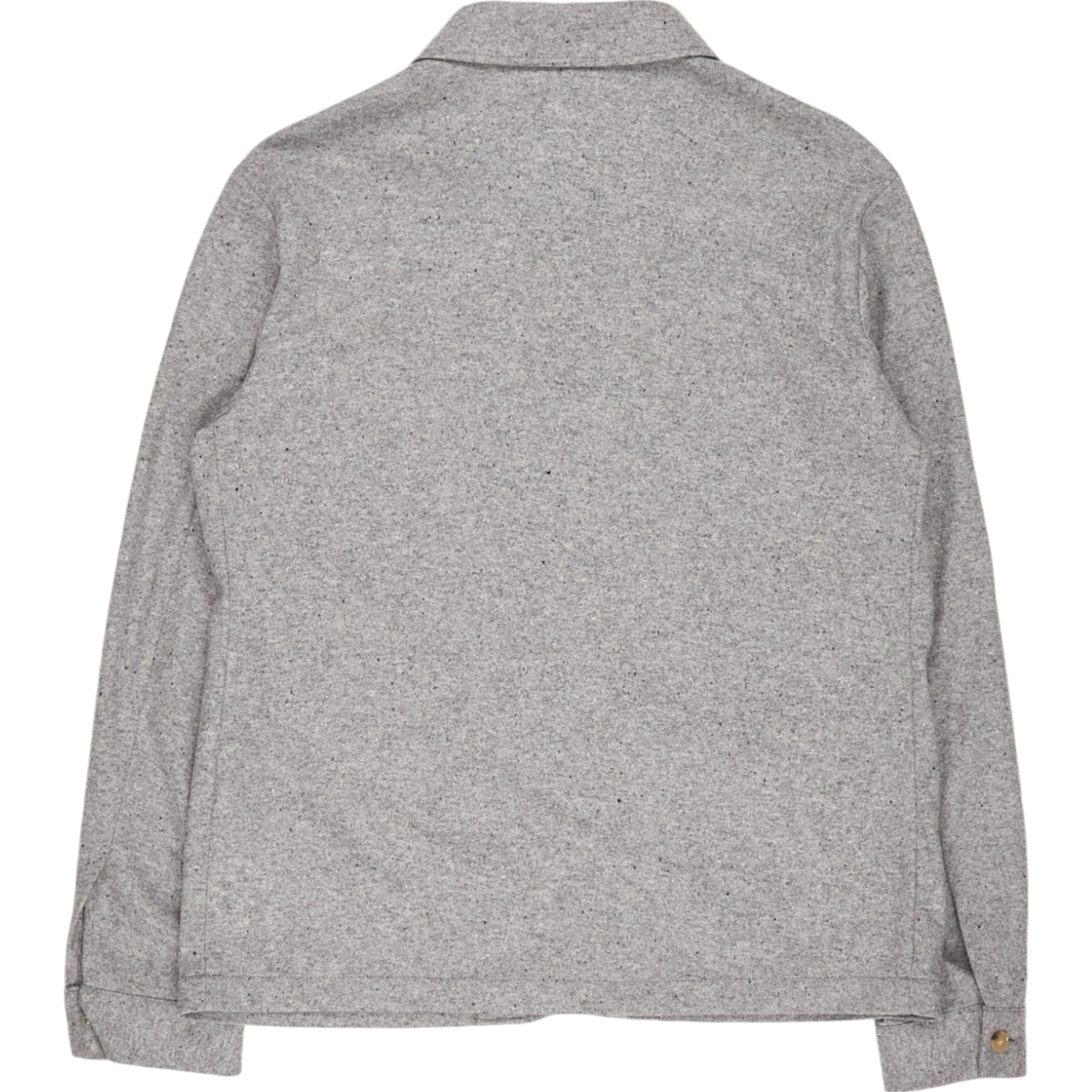 Moss Grey Wool Shirt Jacket