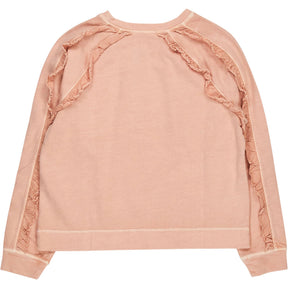 Bonté Rosewater Pink Fleur Sweat Ruffle Jumper