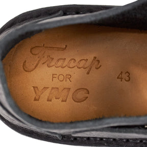Fracap Black Leather Buckle Shoes