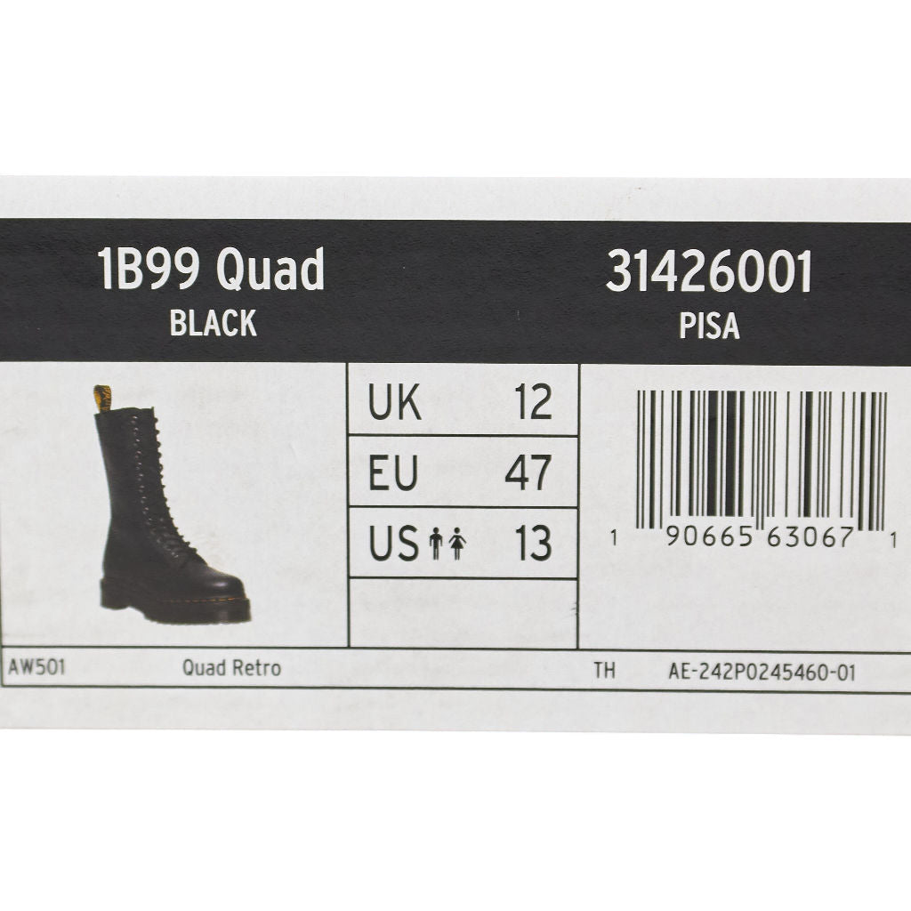 Dr. Martens Black 1B99 Quad Leather Boots