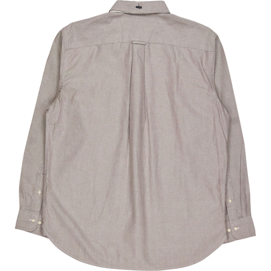 Uniqlo Grey Oxford Regular Fit Shirt