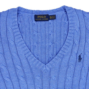 Polo Ralph Lauren Blue Cable Knit Jumper